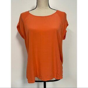 Sugar + Lips Backless Tee Orange Size M
